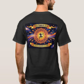 Sagittarius 2026 Compass Zodiac Bow | Aim Beyond L T-Shirt (Rückseite)