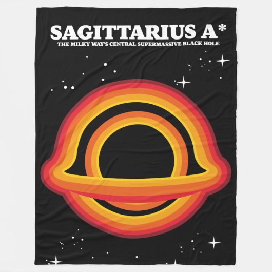 Sagittarius A* Poster Fleecedecke (Vorderseite)