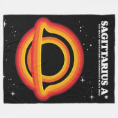 Sagittarius A* Poster Fleecedecke (Vorderseite (Horizontal))