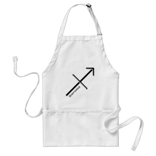 SAGITTARIUS, abstrakte Gestaltung des Zodiakzeiche Schürze (Vorne)