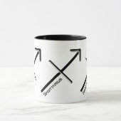SAGITTARIUS, abstrakte Gestaltung des Zodiakzeiche Tasse (Zentrum)