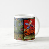 Sagittarius Ancient Zodiac Sign Astrologie Cup/ Ta Kaffeetasse (VorderseiteRechts)