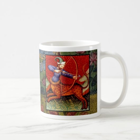 Sagittarius Ancient Zodiac Sign Astrologie Cup/ Ta Kaffeetasse (Rechts)