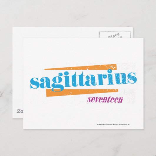 Sagittarius Aqua Postkarte (Vorne/Hinten)