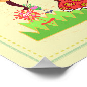 Sagittarius Archer Cat Zodiac Kinderzimmer Print Poster (Ecke)