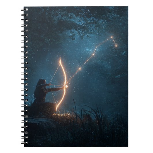 Sagittarius Archer Constellation Notebook Notizblock (Vorderseite)