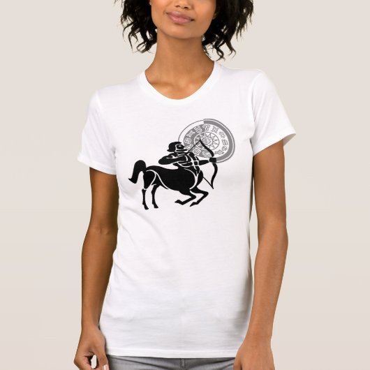Sagittarius Archer Zodiac Chart T-Shirt (Vorderseite)