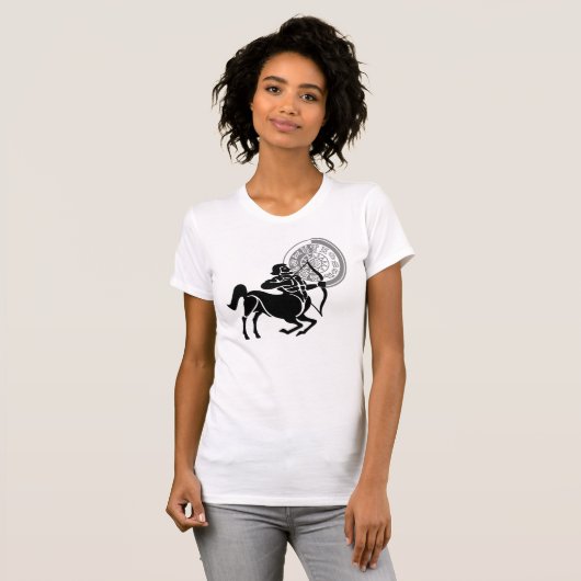 Sagittarius Archer Zodiac Chart T-Shirt (Vorne ganz)