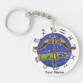 Sagittarius & Aries Akryllischer Schlüsselanhänger (Vorderseite)