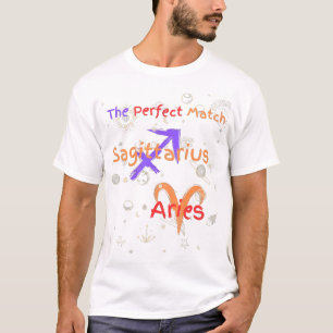Sagittarius Aries Couple Zodiac T - Shirt