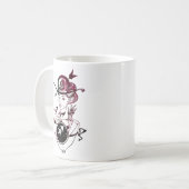 Sagittarius Art Deco Lady Kaffeetasse (Vorderseite Links)