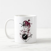 Sagittarius Art Deco Lady Kaffeetasse (Links)