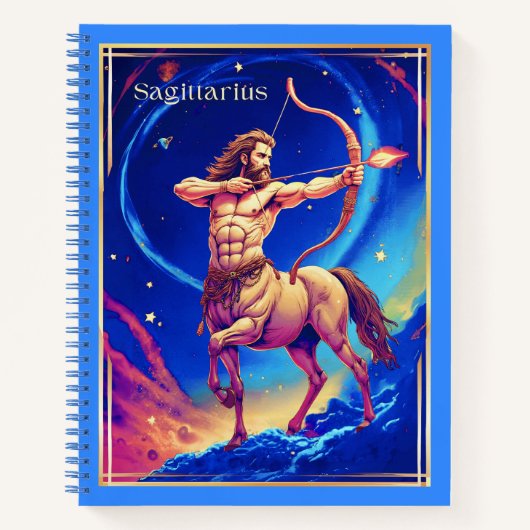 Sagittarius as the Celestial Archer Journal Notizblock (Vorderseite)