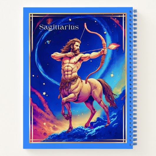 Sagittarius as the Celestial Archer Journal Notizblock (Rückseite)