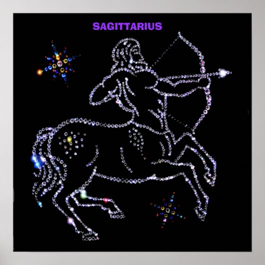 Sagittarius Astrologie Poster (Vorne)