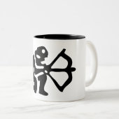 Sagittarius Astrologie Sonnensigne, Zodiakische Ta Zweifarbige Tasse (VorderseiteRechts)