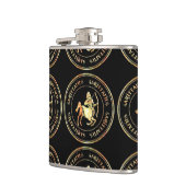 Sagittarius Astrologie Zodiac d1 Flasche 3 Flachmann (Links)