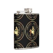 Sagittarius Astrologie Zodiac d1 Flasche 3 Flachmann (Rechts)