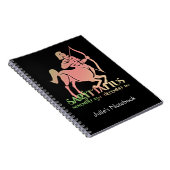 Sagittarius Astrologie Zodiac d1 Notebook 2 Notizblock (Rechte Seite)