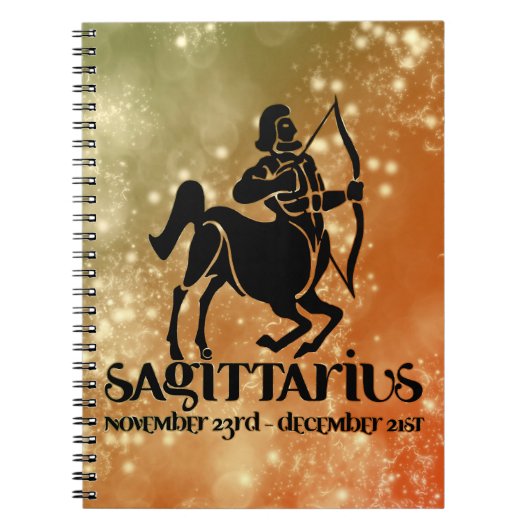 Sagittarius Astrologie Zodiac d1 Notebook 4 Notizblock (Vorderseite)
