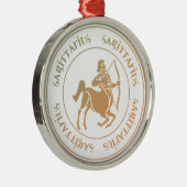 Sagittarius Astrologie Zodiac d1 Ornament (Rechts)