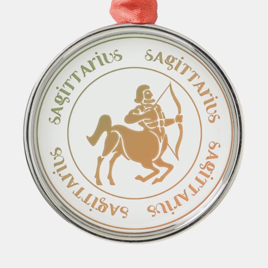Sagittarius Astrologie Zodiac d1 Ornament (Vorne)