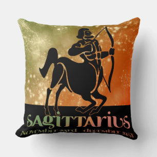 Sagittarius Astrologie Zodiac d1 Pillow Kissen