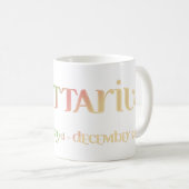 Sagittarius Astrologie Zodiac d1 Tasse (VorderseiteRechts)