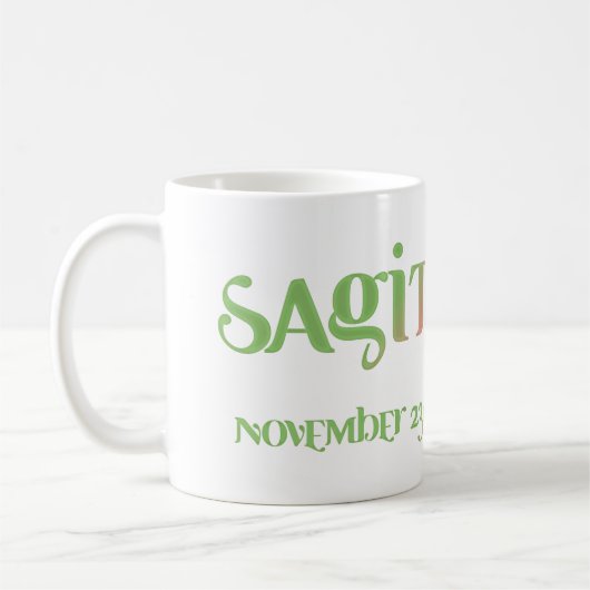 Sagittarius Astrologie Zodiac d1 Tasse (Links)