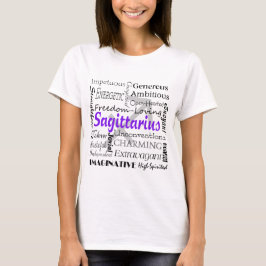 Sagittarius Astrologie Zodiac Horoskop Collage T-Shirt