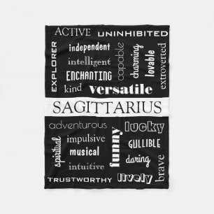 Sagittarius Astrologisch Fleecedecke