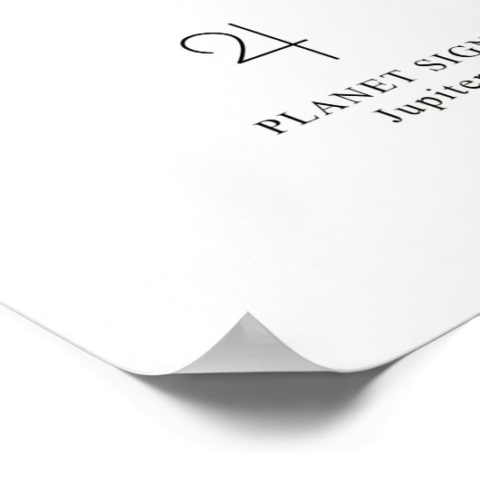 Sagittarius Astrologisches Schilderposter Poster (Ecke)