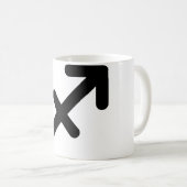Sagittarius Astrologisches Symbol Zeichen 3 Kaffeetasse (VorderseiteRechts)