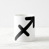 Sagittarius Astrologisches Symbol Zeichen 3 Kaffeetasse (Mittel)