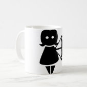 Sagittarius Astrologisches Symbol Zeichen Kaffeetasse (Vorderseite Links)