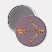 Sagittarius Astrologisches Zeichen Magnet (Vorderseite/Rückseite)