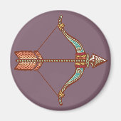 Sagittarius Astrologisches Zeichen Magnet (Vorne)