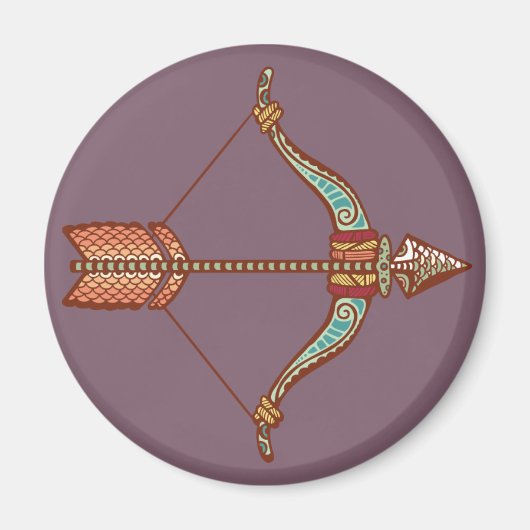 Sagittarius Astrologisches Zeichen Magnet (Vorne)