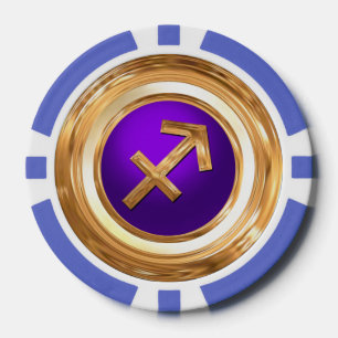 Sagittarius Astrologisches Zeichen Pokerchips
