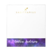 Sagittarius Astrology Post It NotePad Notizblock (Vorderseite)