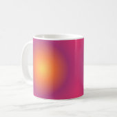 Sagittarius Aura Gradient Zodiac, Lila gelb Kaffeetasse (Vorderseite Links)