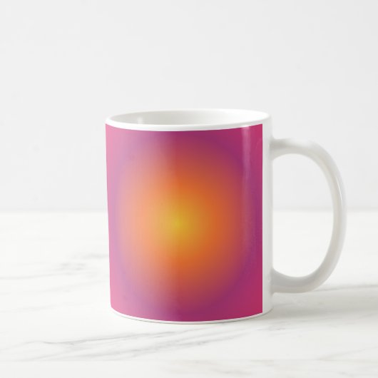 Sagittarius Aura Gradient Zodiac, Lila gelb Kaffeetasse (Rechts)