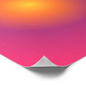 Sagittarius Aura Gradient Zodiac, Lila gelb Poster (Ecke)