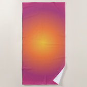 Sagittarius Aura Gradient Zodiac, Lila gelb Strandtuch (Vorderseite)
