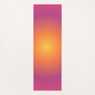 Sagittarius Aura Gradient Zodiac, Lila gelb Yogamatte