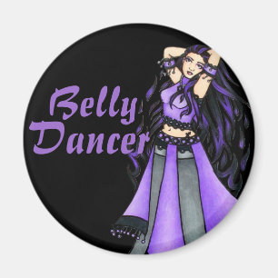 Sagittarius Belly Dancer Lila Magnet