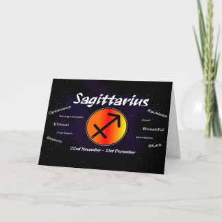 Sagittarius Birthday Card Karte