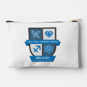 Sagittarius Birthday Crest™ December 1-21 Zubehörtasche (Rückseite)