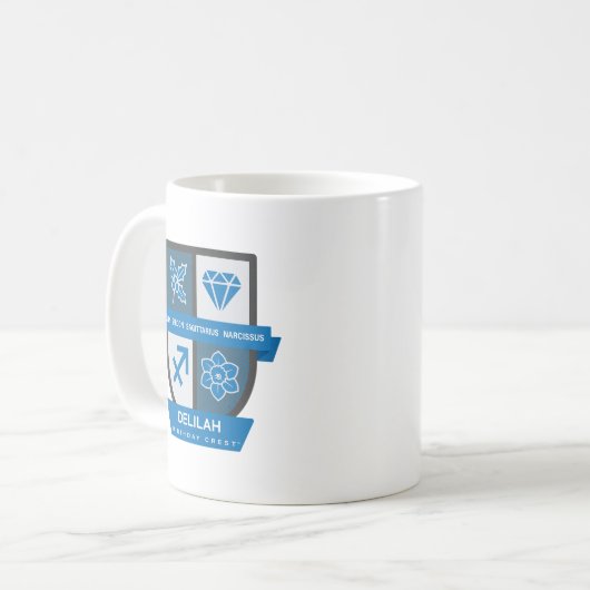 Sagittarius Birthday Crest™ for December 1-21 Mug Kaffeetasse (Vorderseite Links)