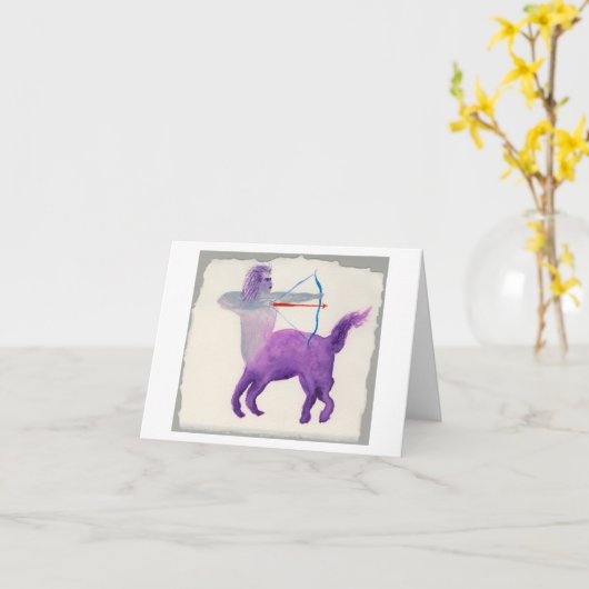 Sagittarius Birthday Karte (Gelbe Blume)